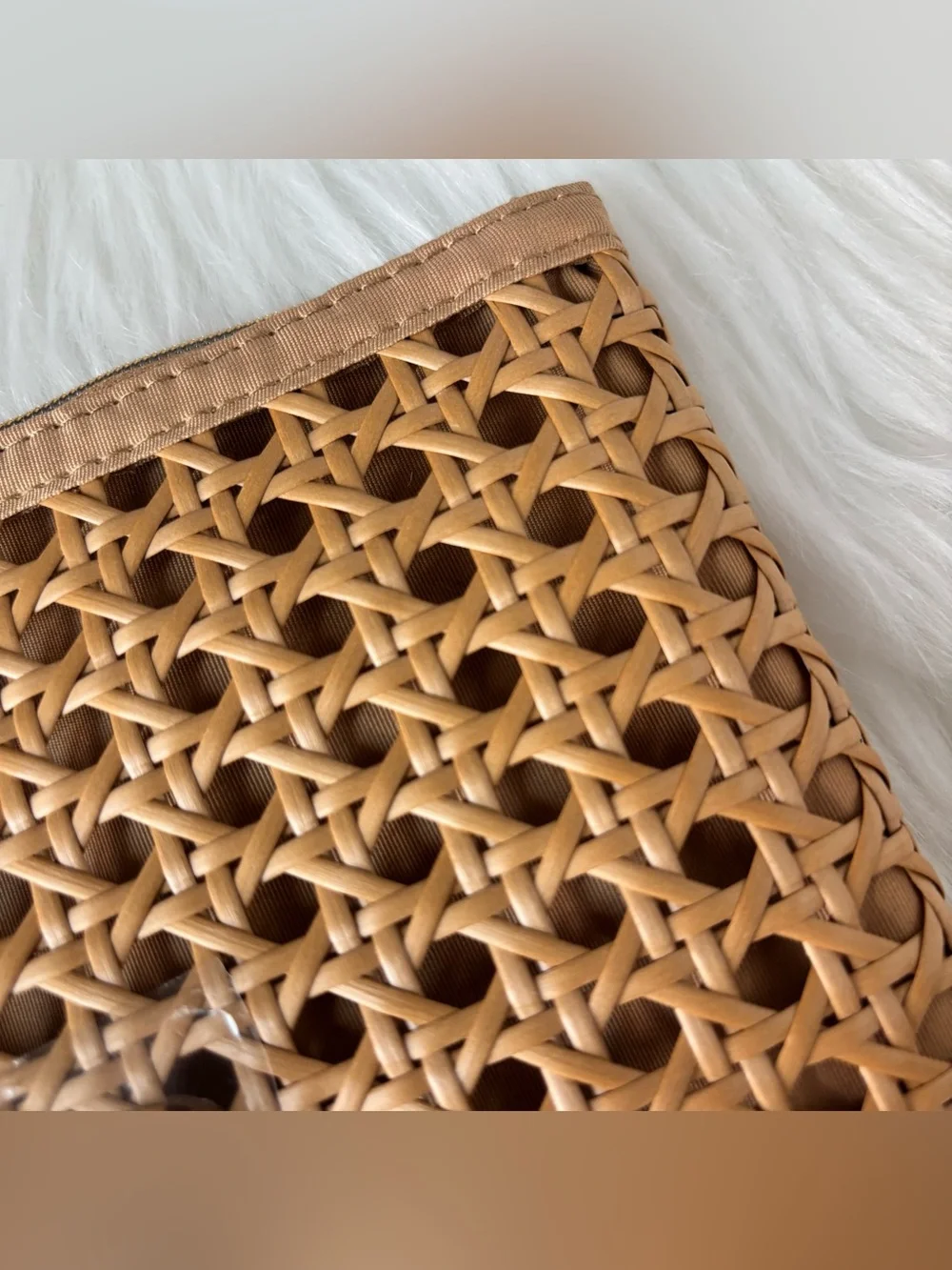 DIOR Beauty GWP Raffia Pouch 2026 Summer Rattan Cosmetic pouch beige New